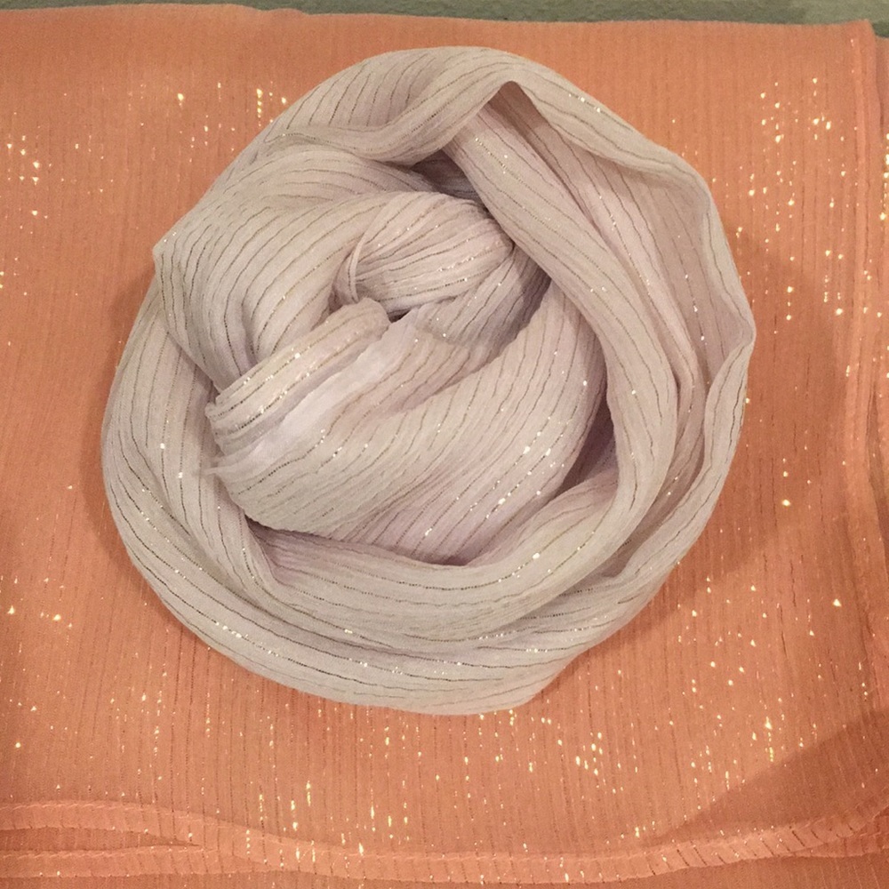Luxury silk chiffon scarf wrap hijab blush pink